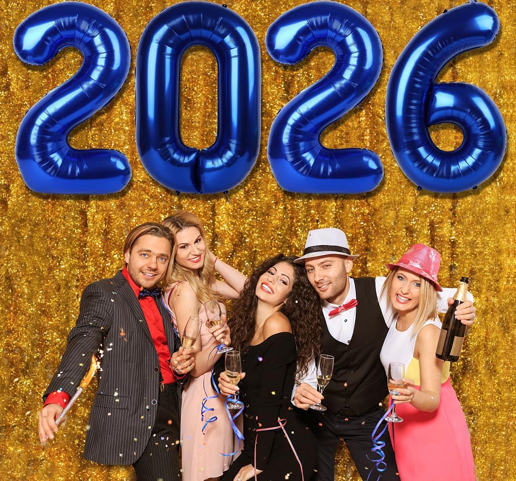 2026 balloons, Silver 40 Inch 2026 Party Decorations New Year Nye Decorfor New Years Eve Party Supplies 2026, New Years Eve Party Balloons, Graduation Party Decorations - Image 11