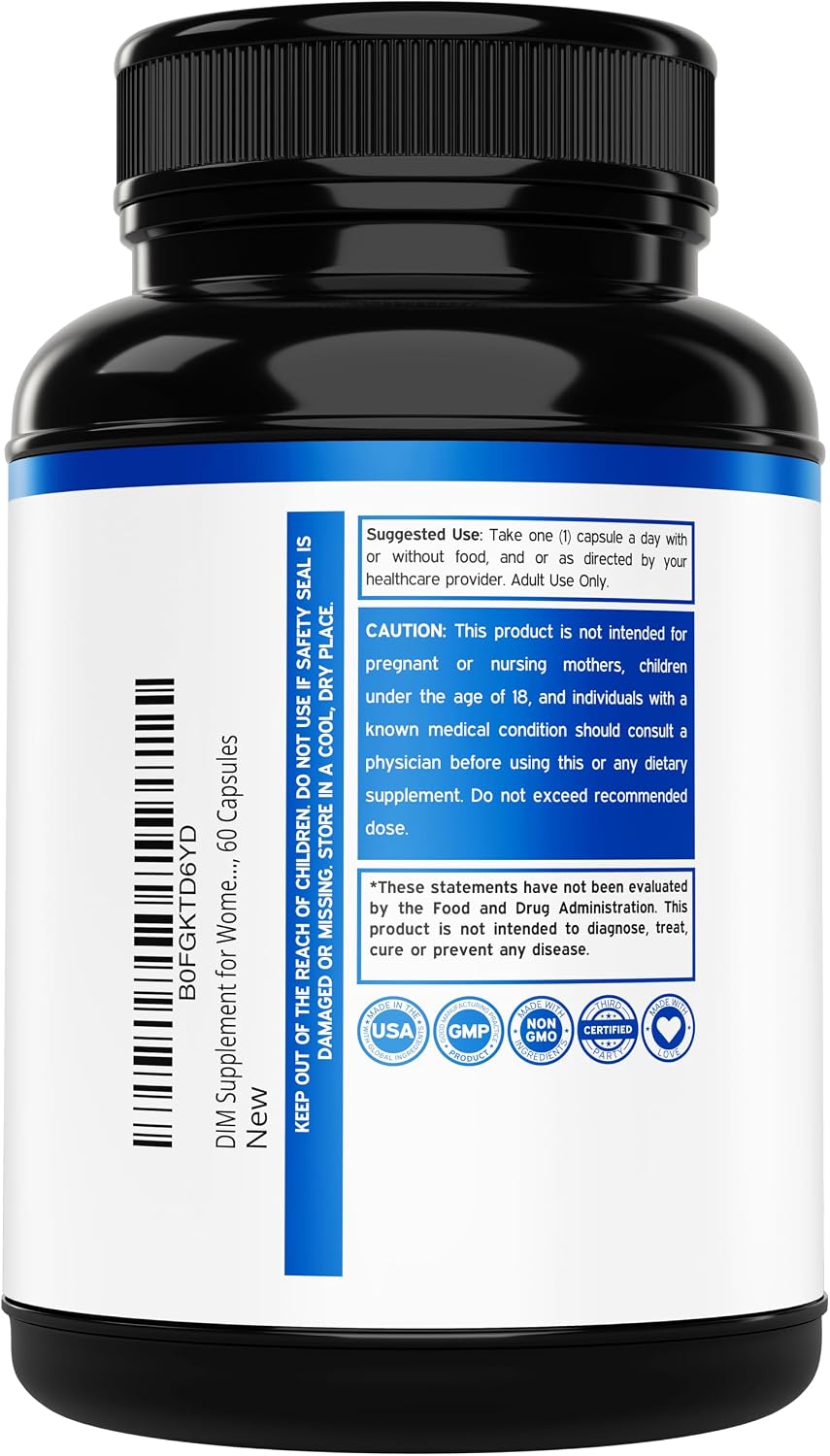 Dorado Nutrition DIM capsules in hand