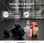 Jung Kwan Jang Everytime PowerForm liquid packets for sustained workout energy support.