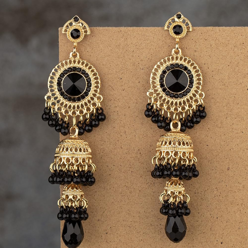 OIDIMS vintage gypsy earrings paired with ethnic wear.