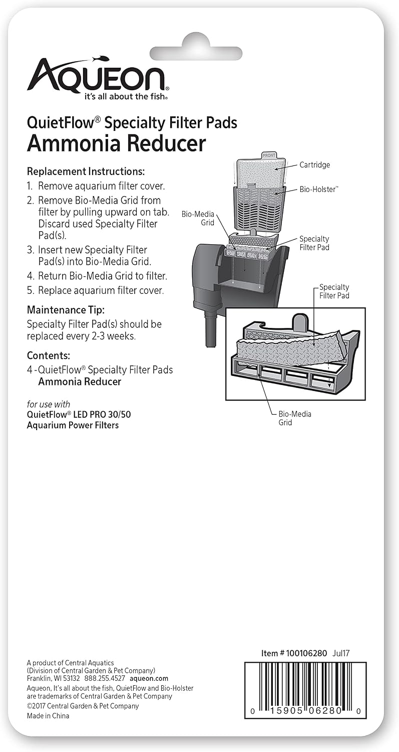 Aqueon specialty filter media side angle view