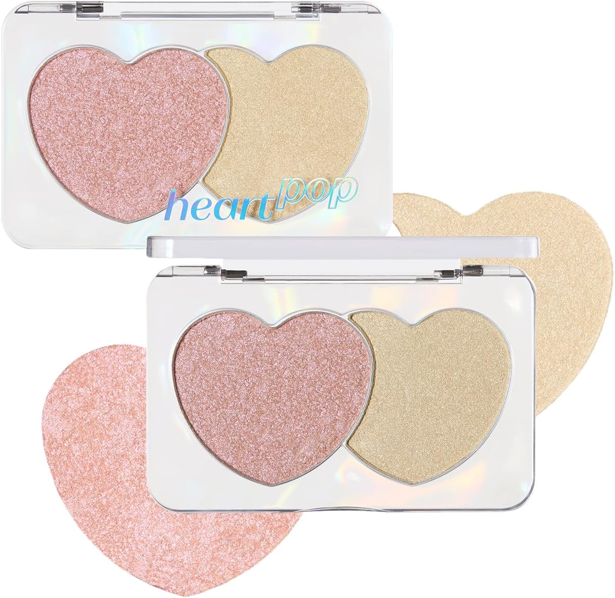 Etude Heart Pop Duo Blush front view of compact packaging