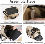 Rear view of the GentleBliss travel bag illustrating ergonomic padded shoulder straps