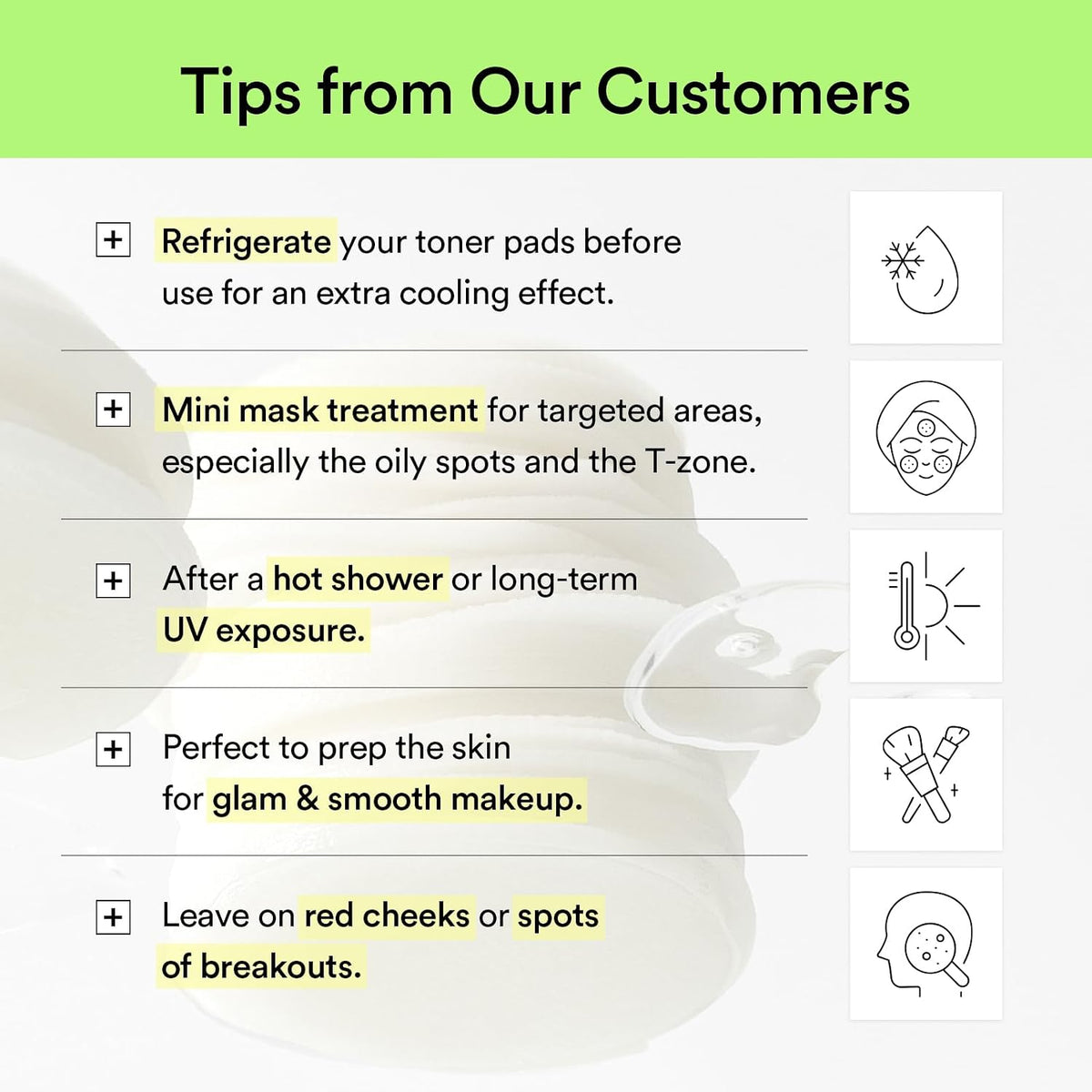 Abib pore tightening and exfoliating daily face pads container.