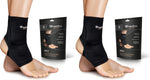 Heelbo Ankle Compression Sleeve and Compression Sock Made with Copper Infused Fibers and Breathable Fabric for Planter Fasciitis, Achilles Tendonitis or Arch Support, Black, Medium - Image 13