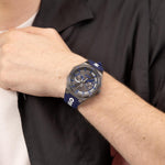 HUGO men's luxury watch worn on wrist
