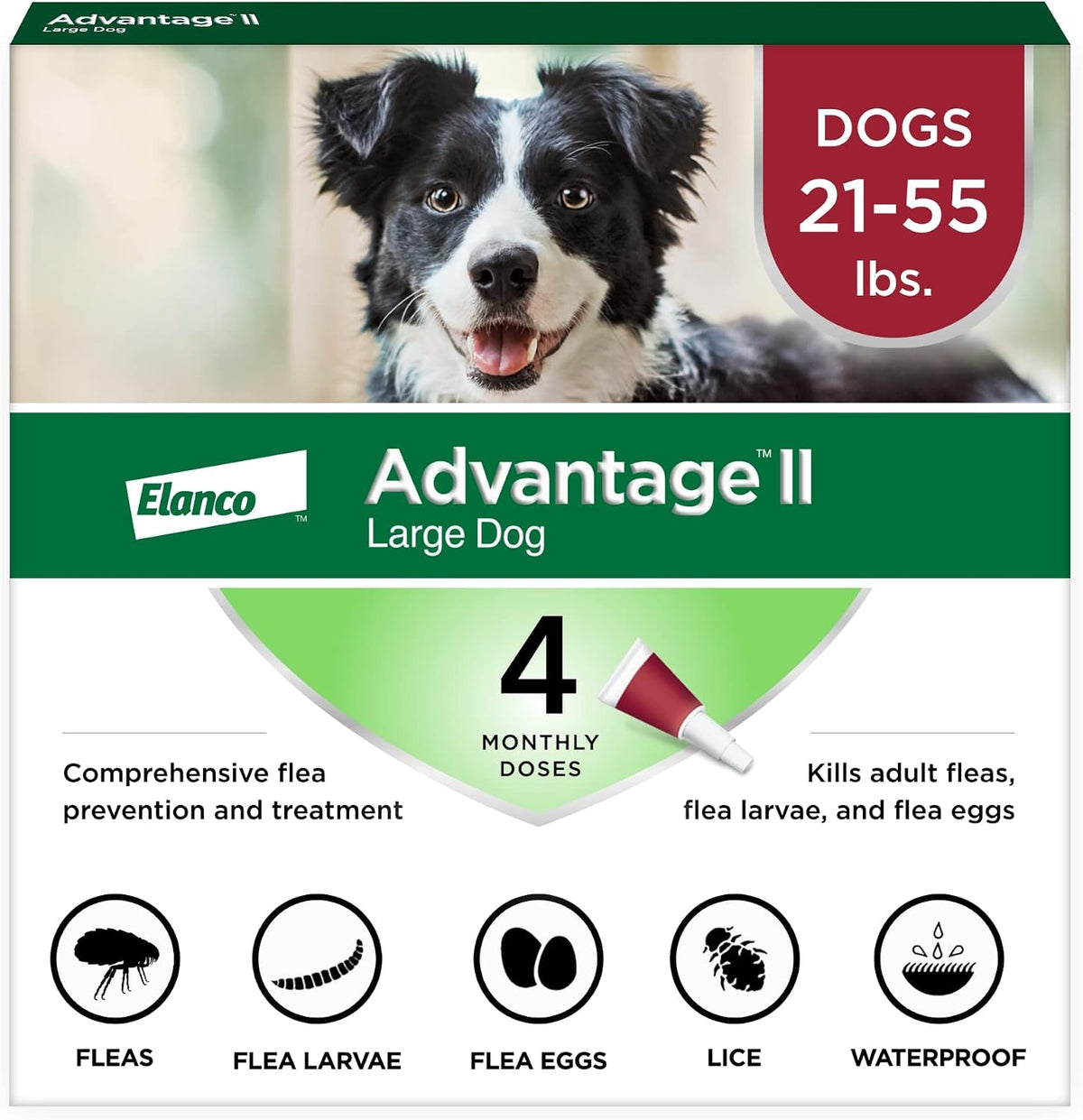 Advantage II XL Dog Vet-Recommended Flea Treatment & Prevention | Dogs Over 55 lbs. | 6-Month Supply - Image 14