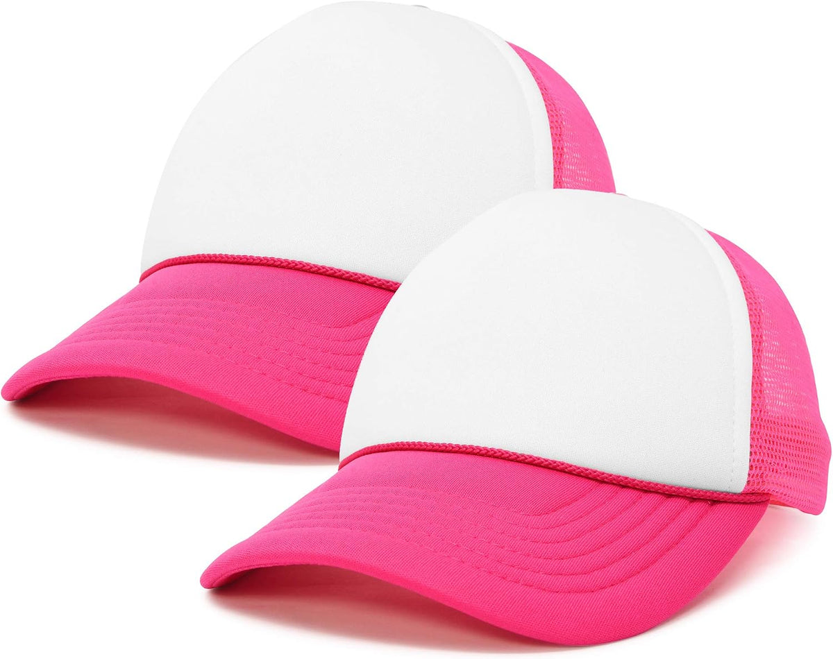 DALIX two tone blank trucker hat front view