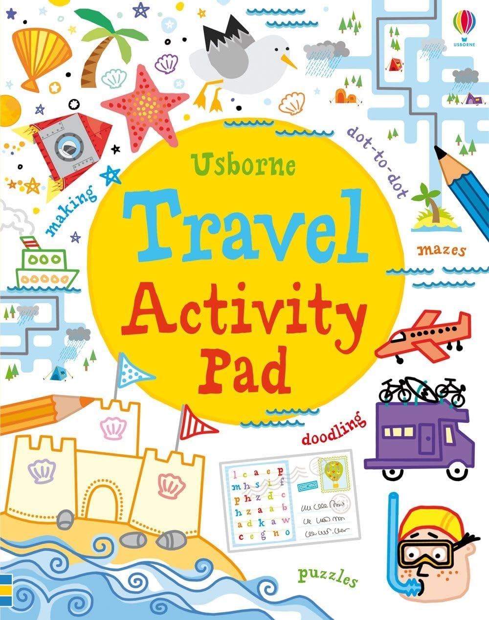 Simon Tudhope travel activity pad front view pocket book