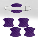 QZTYTY car door handle scratch protector purple four pieces front view