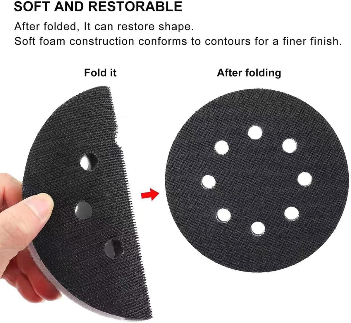 Zhchention sponge interface pad showing 8-hole pattern