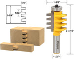 Yonico 15131 router bit 1/2-inch shank and stacked cutter teeth