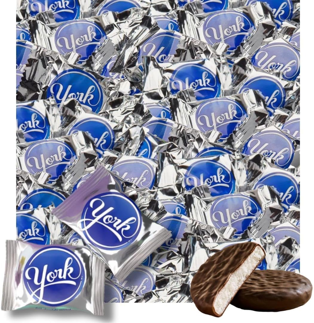 CandyKrave Yorkes Peppermint Patties dark chocolate mint candy front view packaging