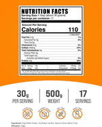 BulkSupplements Egg White Protein Powder dietary supplement label