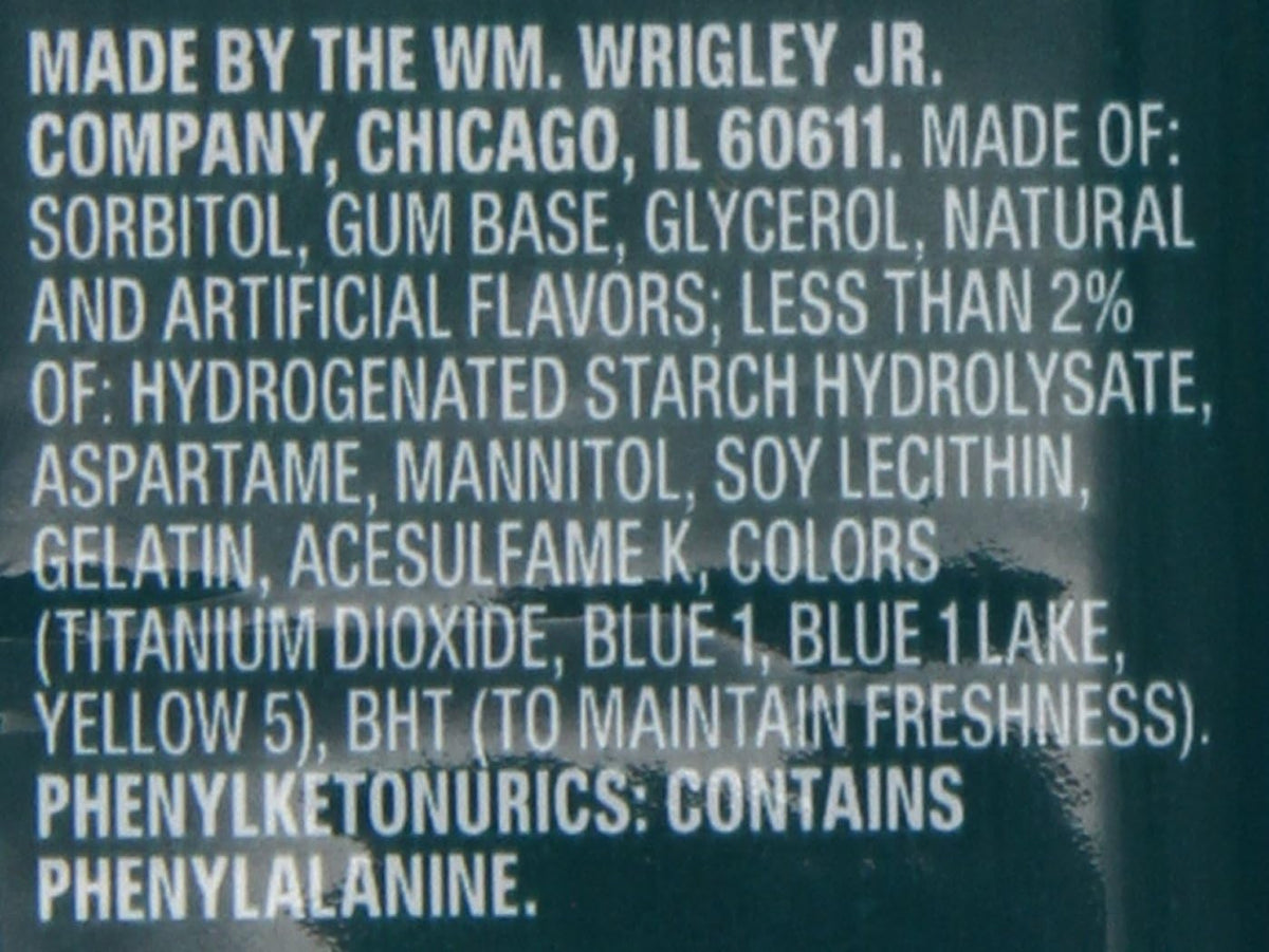 Forty five count bulk pack of arctic fresh chewing gum.