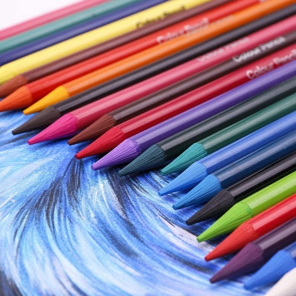 Mont Marte woodless pencils showing 7mm core and lacquer coating