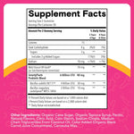 SmartyPants strawberry probiotic gummies nutritional facts label