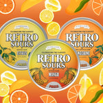 Retro Sours Hard Candy Variety Pack - Vintage Sour Candy Gift Set - 6 Tins of Tangy Fruit Flavors (Tangerine, Citrus, Mango, Raspberry, Apple & Passionfruit) - 6 Tins Variety Pack - Image 10