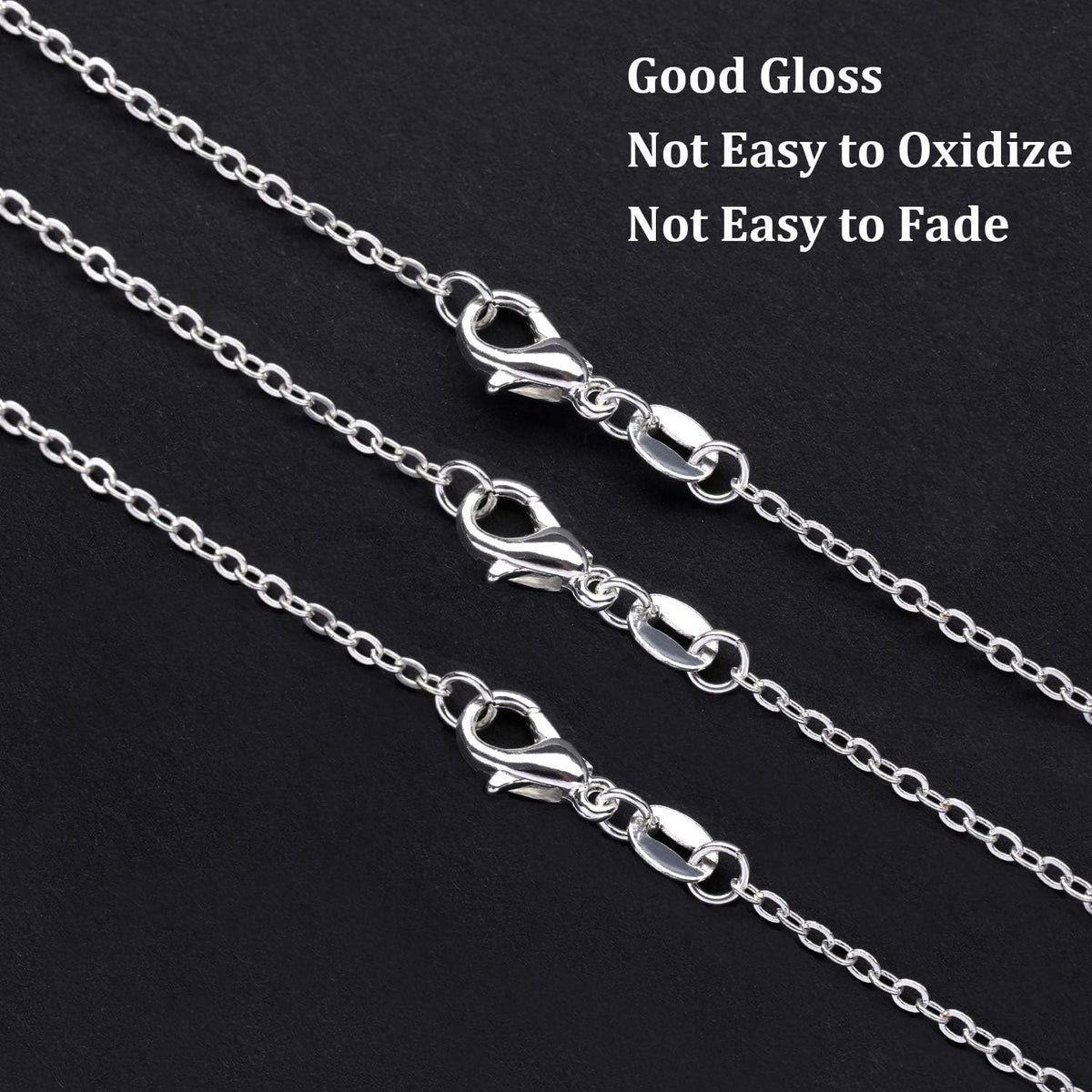 Individually packaged Sannix bulk necklace chains for craft projects