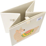 CLCROBD kids toy chest placed inside a cube shelf organizer