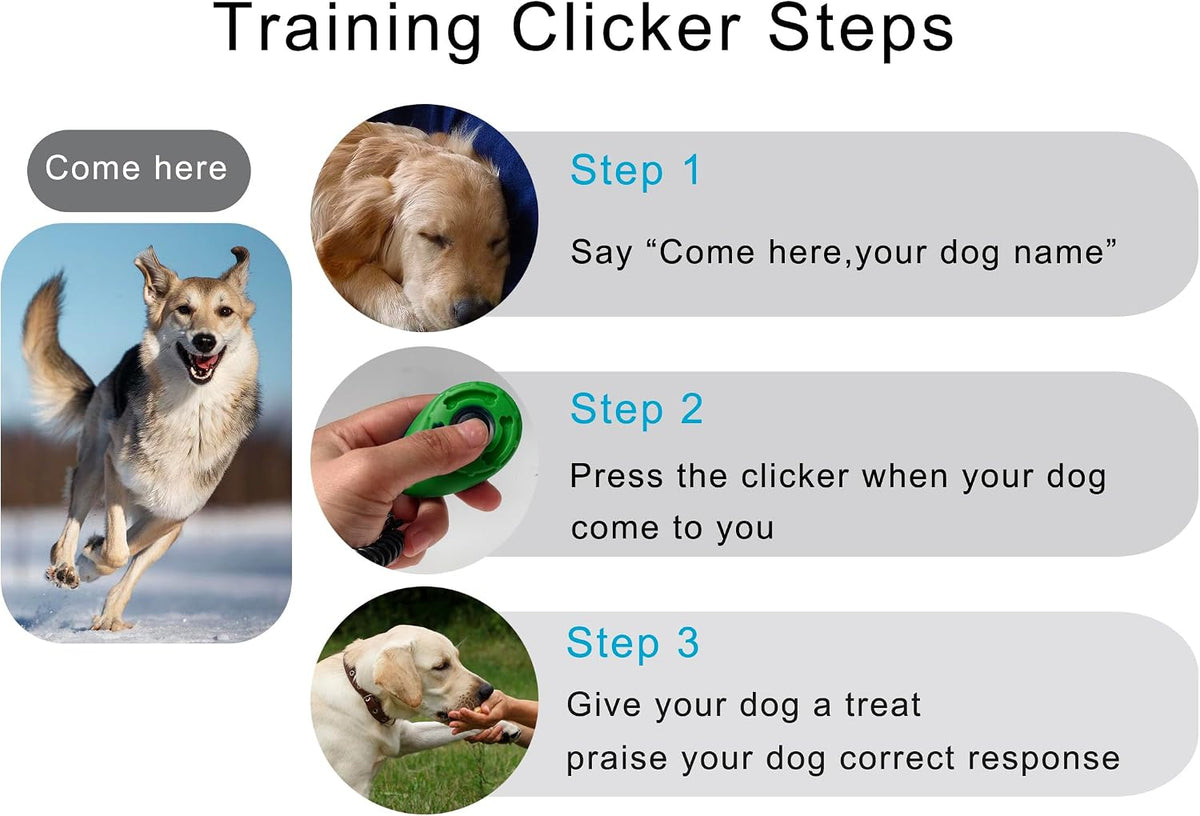HoAoOo potty training clicker for puppies hands free wrist band