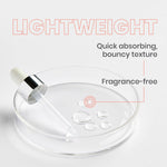 Close up of Avene anti-aging serum bottle texture