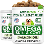 BARK&SPARK Omega 3 for Dogs and Cats-180 Fish Oil Treats for Dogs & Cats Shedding, Skin Allergy, Itch Relief, Hot Spots Treatment-Joint Health-Skin and Coat Supplement-EPA & DHA Fatty Acids-Salmon Oil - Image 13
