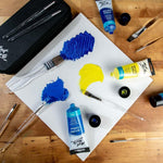 Mont Marte brush set packed in zippered storage wallet
