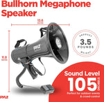 Pyle megaphone speaker showing ergonomic pistol grip design