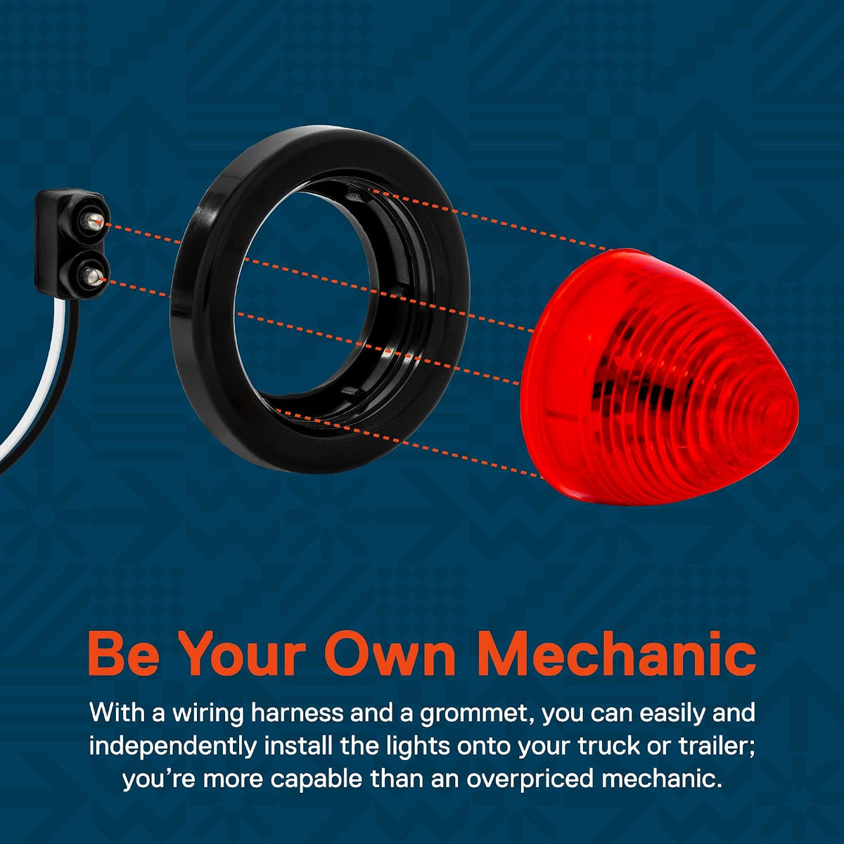 Online Led waterproof LED marker light wiring harness plug
