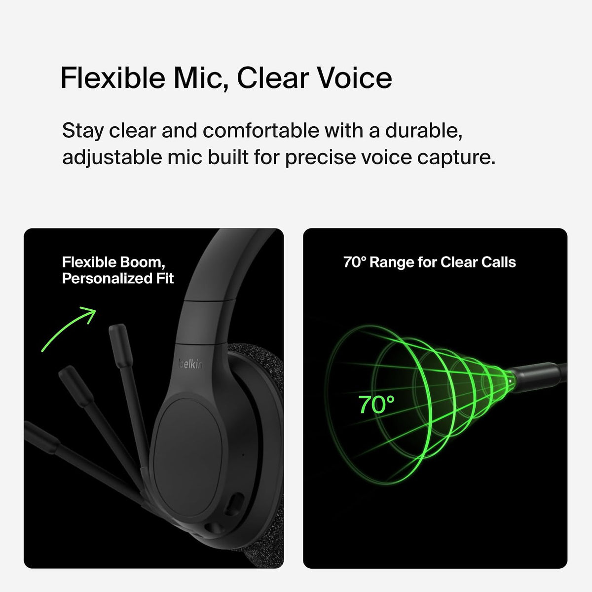Belkin SoundForm Adapt side controls and audio ports