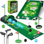 Terramus 3 in 1 Kids Golf Set with dinosaur returner and accessories.