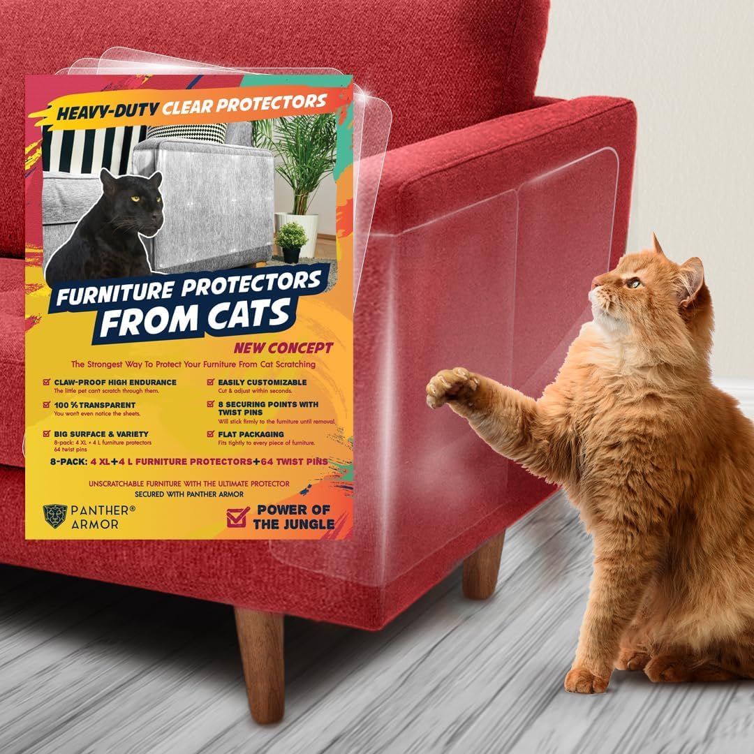 Panther Armor furniture protector 8-pack front view packaging