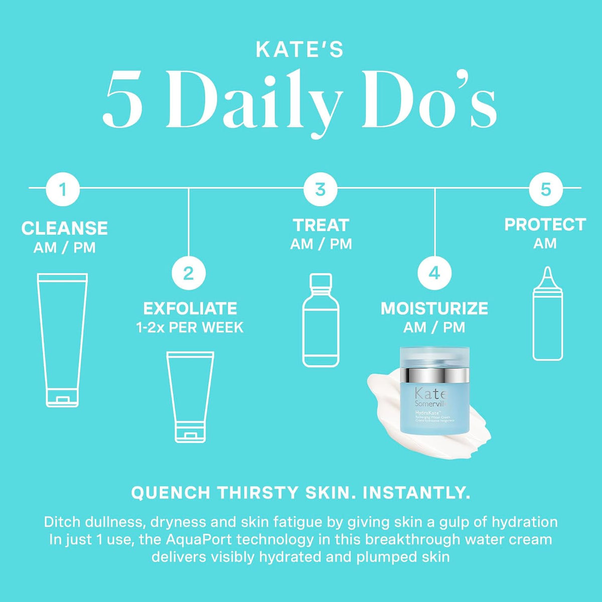 Kate Somerville HydraKate formula for skin recovery and plumping
