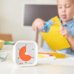 Time Timer device shown on a study desk for classroom learning