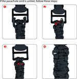 Melotough tactical backpack glove attachment close up