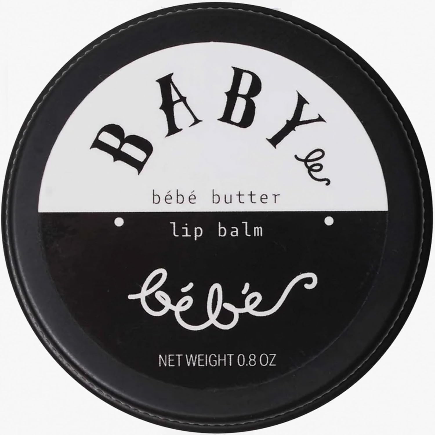 Baby le Bebe Organic Bebe Butter Lip Balm front view tin