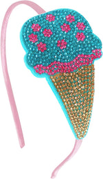 Bowbear mermaid design crystal headband lifestyle shot
