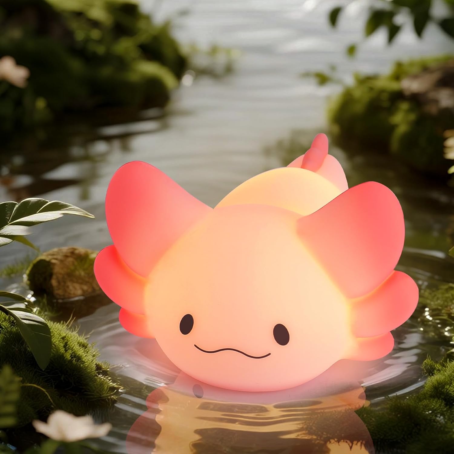 Loveruis Axolotl night light front view for kids nursery