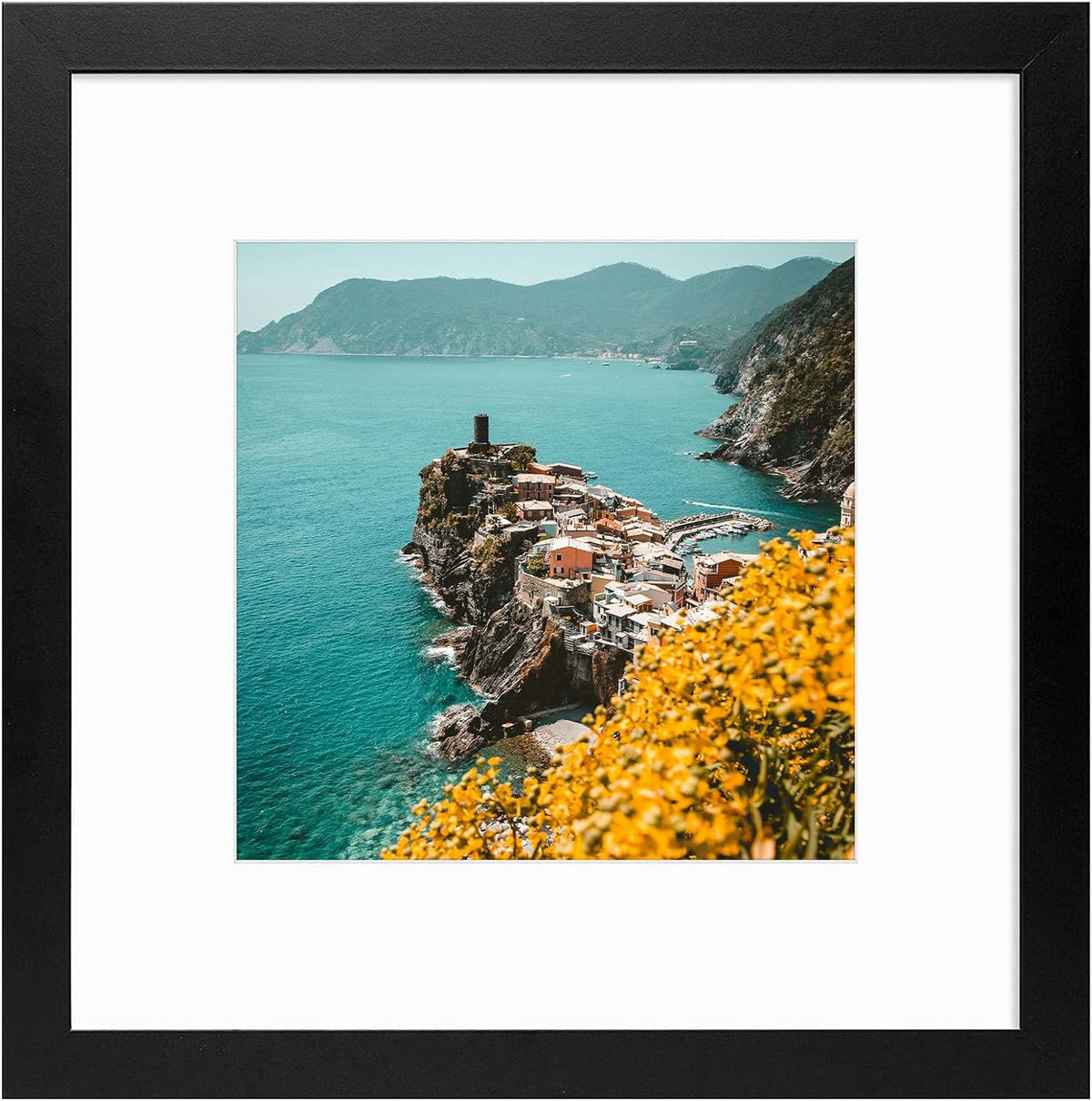 Frametory 12x12 White Picture Frame, Display Pictures 8x8 with Mat or 12 by 12 Without Mat, Square Wall Frame for Print and Diamond Painting - Wide Molding (12x12, White) - Image 14