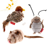 GiGwi Interactive Cat Toys Squeaky, Stimulated Chirping Bird Toy Making Noise,Automatic Chirp Bird Cat Toy with Feather Tail, Melody Chaser Play and Squeak Kitten Toy for Boredom - Image 9