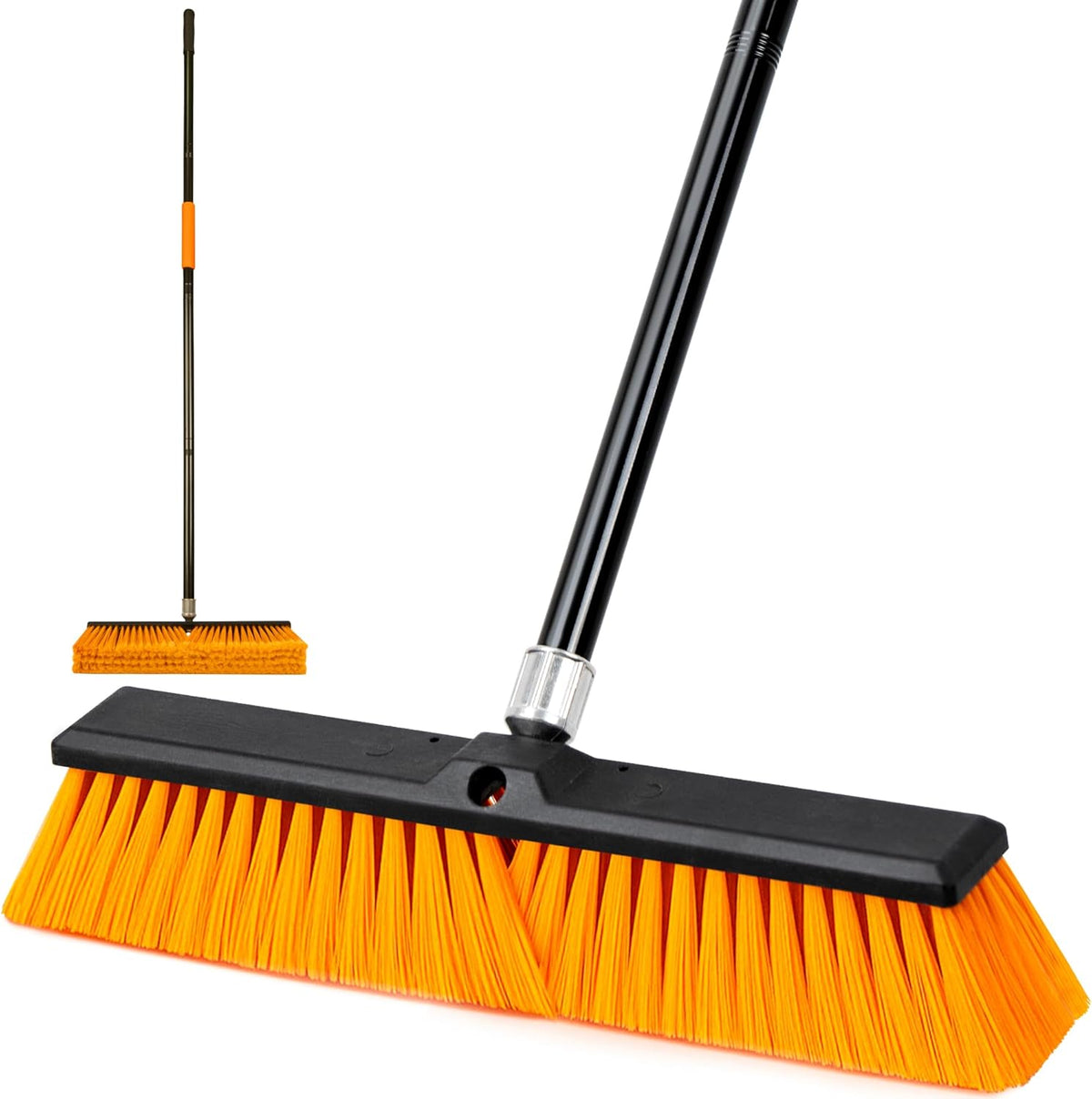 DSV Standard 18 inch heavy duty push broom front view