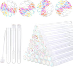 Dming 50-Piece Disposable Mascara Brushes - Eyelash Brushes, Diamond Mascara Wands with Tube, Makeup Tool, Lash Spoolies, Sanitary Brushes, Lash Extension Supplies (Tube Star D Pink 50) - Image 14