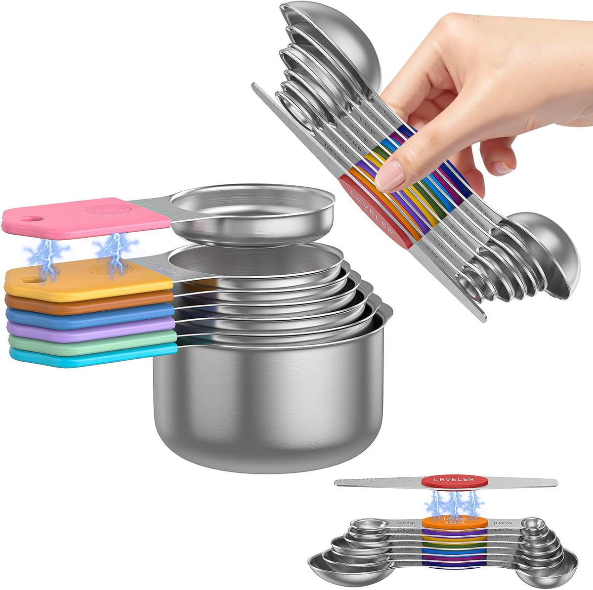 Abtrino complete 15-piece magnetic measuring tool set packaging