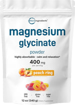 Micro Ingredients magnesium glycinate powder front view supplement packaging