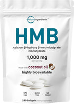 Micro Ingredients HMB 1000mg front view bottle packaging