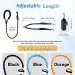 Leosasa dual dog leash splitter showcasing the shock absorbing reflective bungee nylon ropes.
