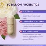 Nutraharmony Probiotics for Women daily wellness benefit highlights