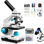 HSL 40X-2000X monocular compound microscope front view