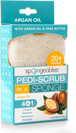 Spongeables Pedi Scrub Foot Exfoliating 5+ Wash Travel Sponge, Citron Eucalyptus, 1 Count - Image 14